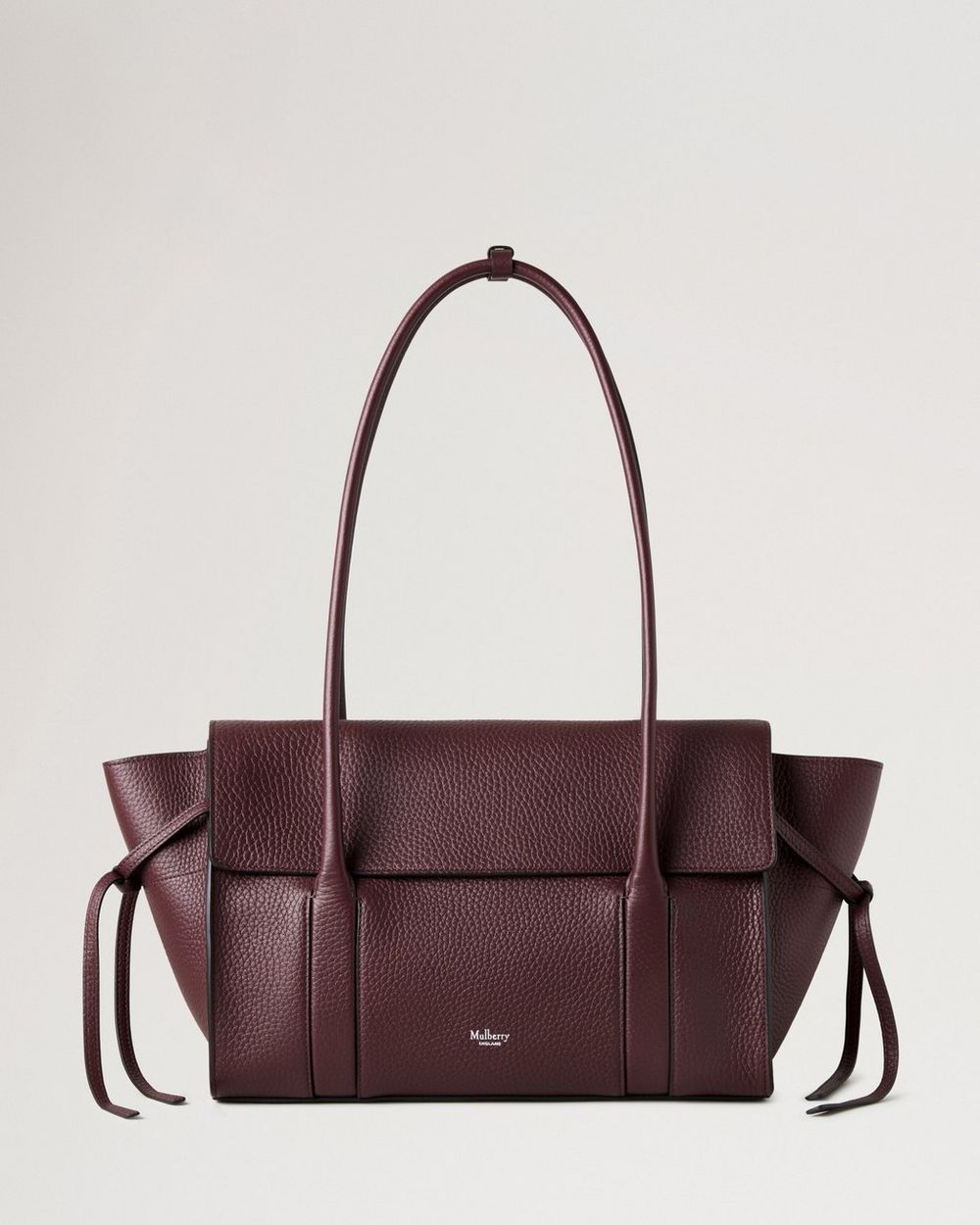 Mulberry | Small Soft Bayswater - Black Cherry Heavy Grain