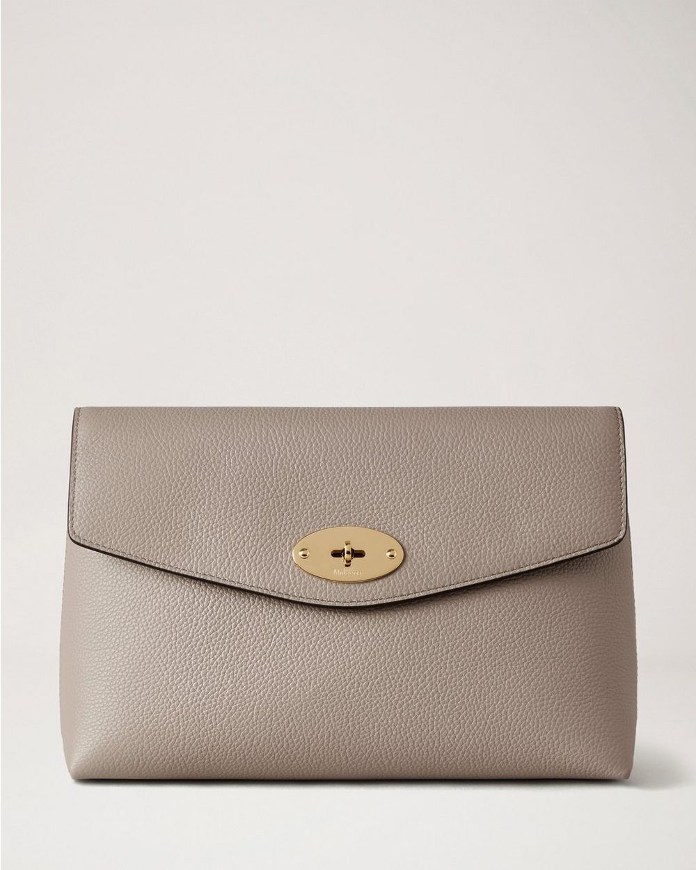Mulberry | Large Darley Cosmetic Pouch - Cashmere Taupe Small Classic Grain