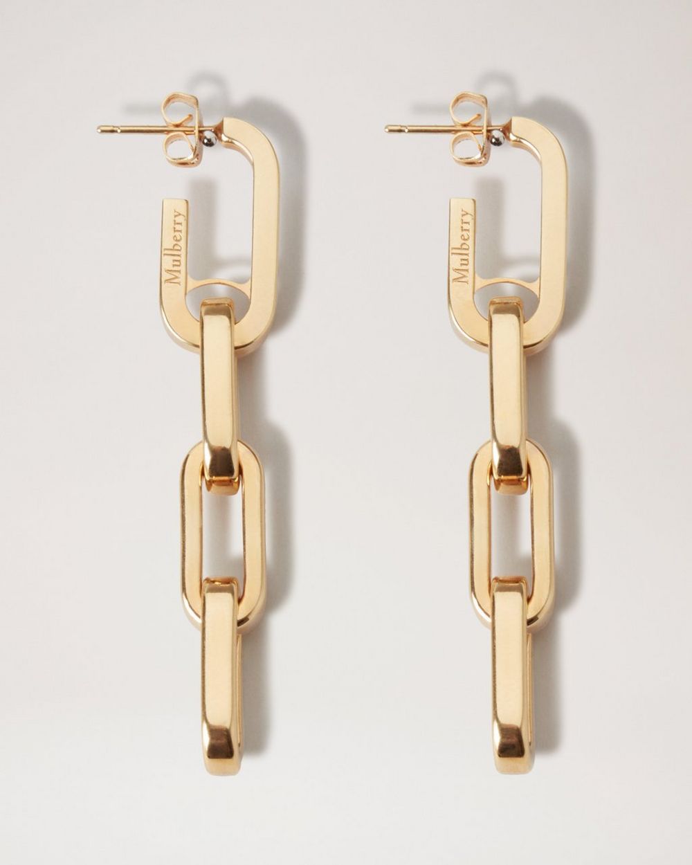 Mulberry | Softie Dropped Earrings - Gold Plated Brass