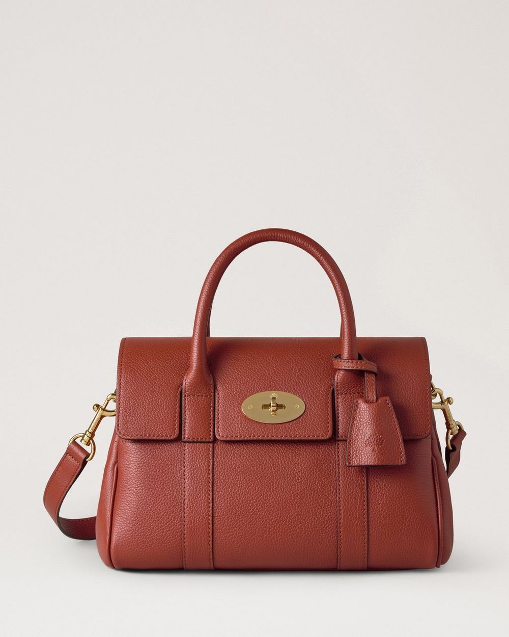 Mulberry | Bayswater Satchel - Rust Small Classic Grain