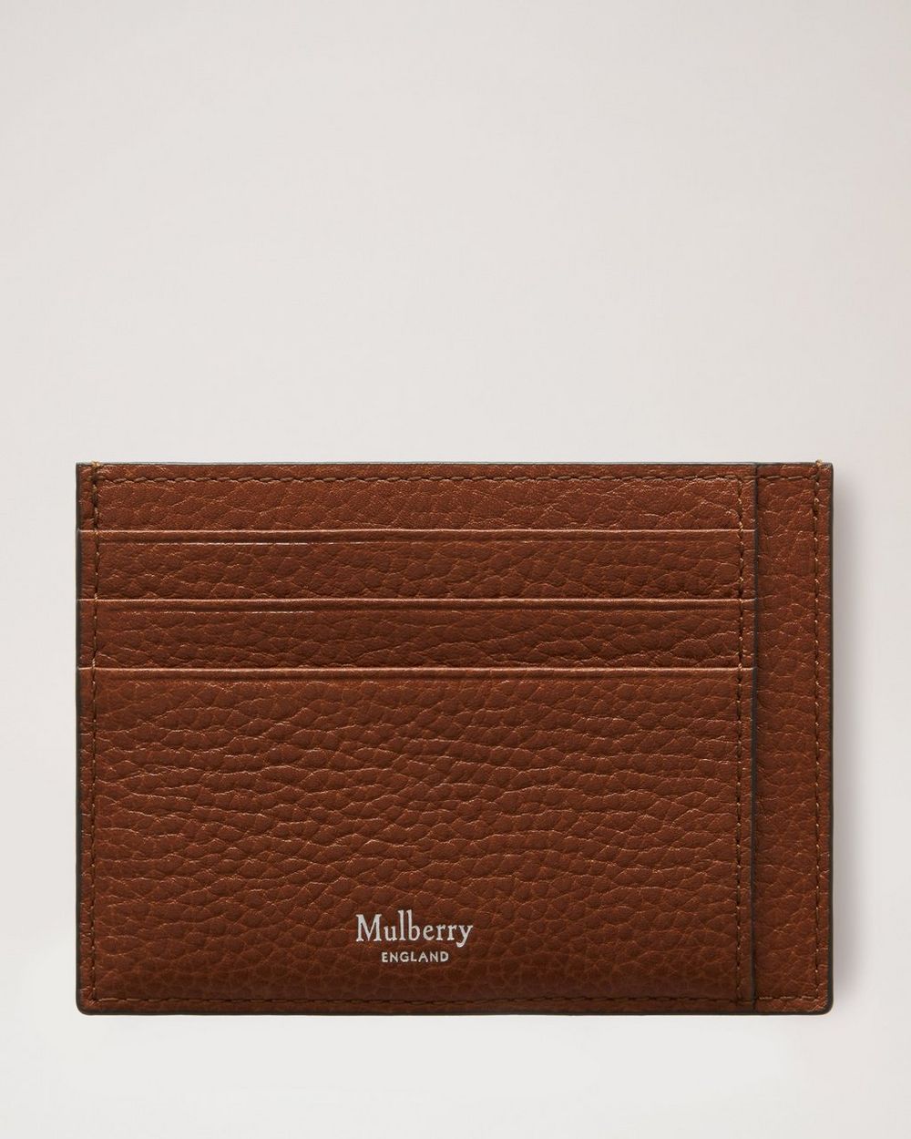 Mulberry | Card Holder - Oak Small Classic Grain