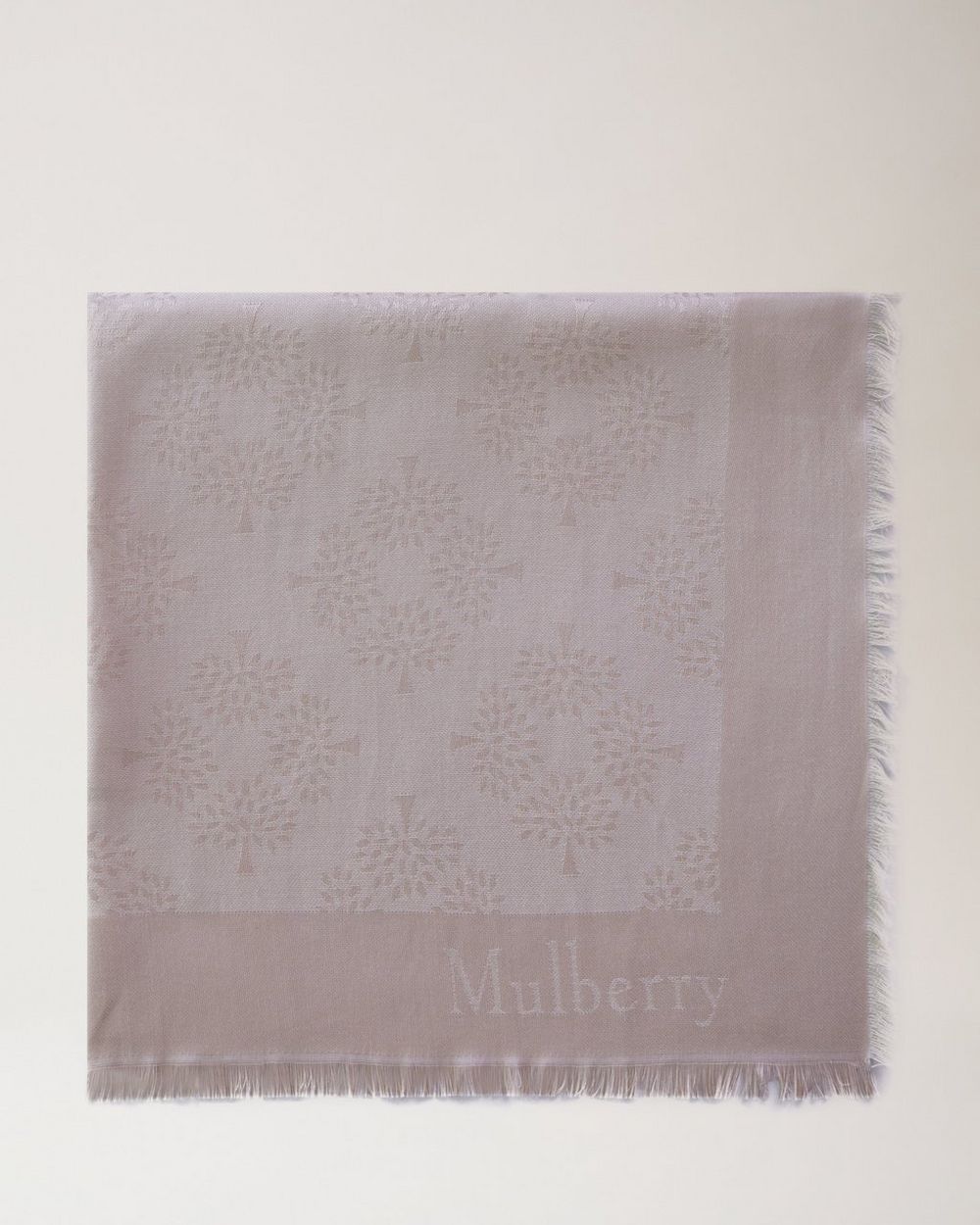 Mulberry | Mulberry Tree Square - Rosewater Cotton Silk Blend