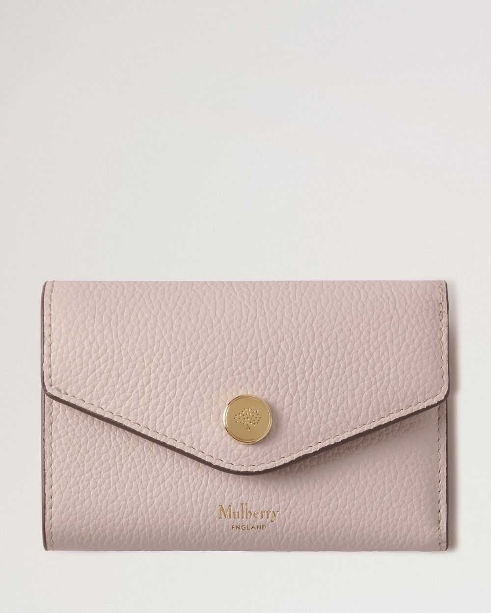 Mulberry | Folded Multi-Card Wallet - Blossom Pink Small Classic Grain