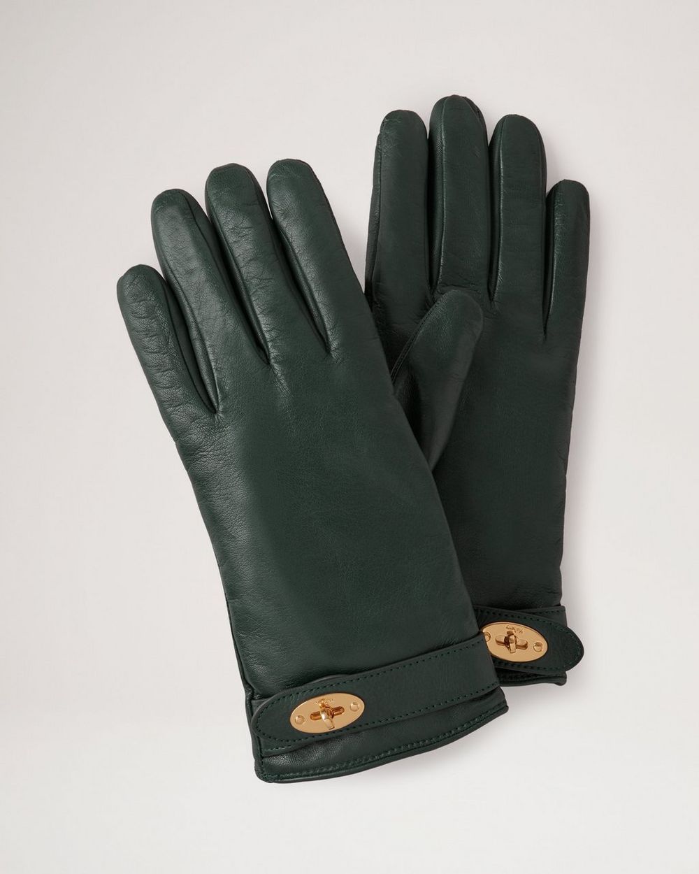 Mulberry | Darley Gloves - Mulberry Green Smooth Nappa