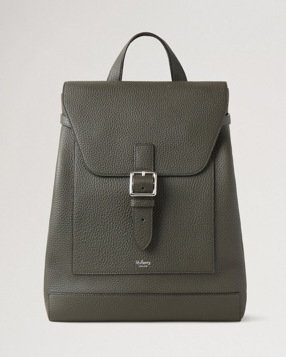 Mulberry | Chiltern Backpack - Dark Green Heavy Grain