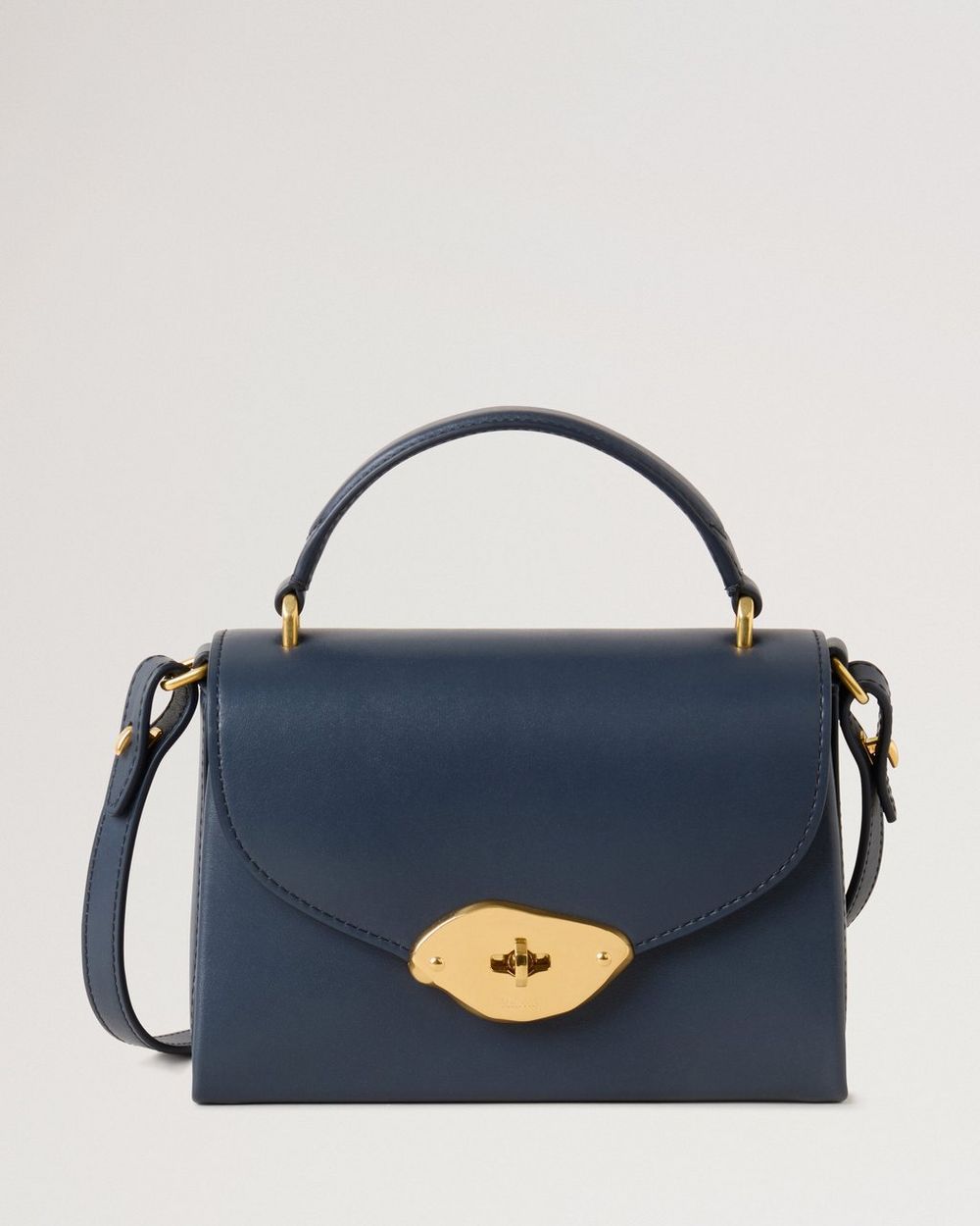 Mulberry | Small Lana Top Handle - Night Sky High Gloss Leather