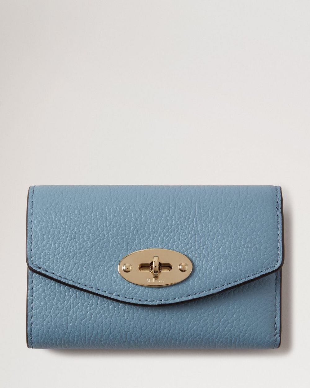 Mulberry | Darley Folded Multi-Card Wallet - Brighton Blue Small Classic Grain