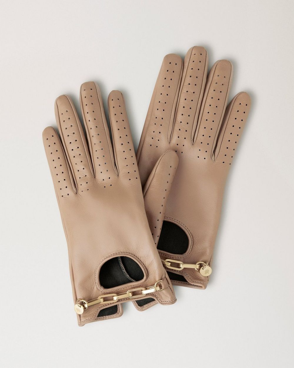 Mulberry | Chain Driving Gloves - Maple Nappa