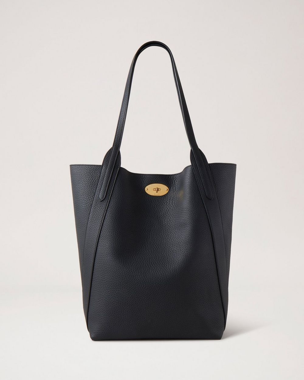 Mulberry | North South Bayswater Tote - Black Heavy Grain
