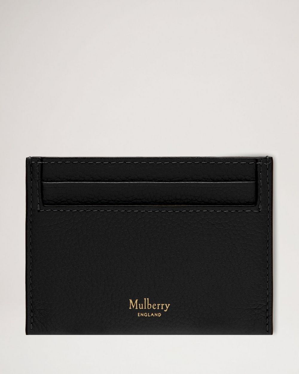 Mulberry | Credit Card Slip - Black Small Classic Grain
