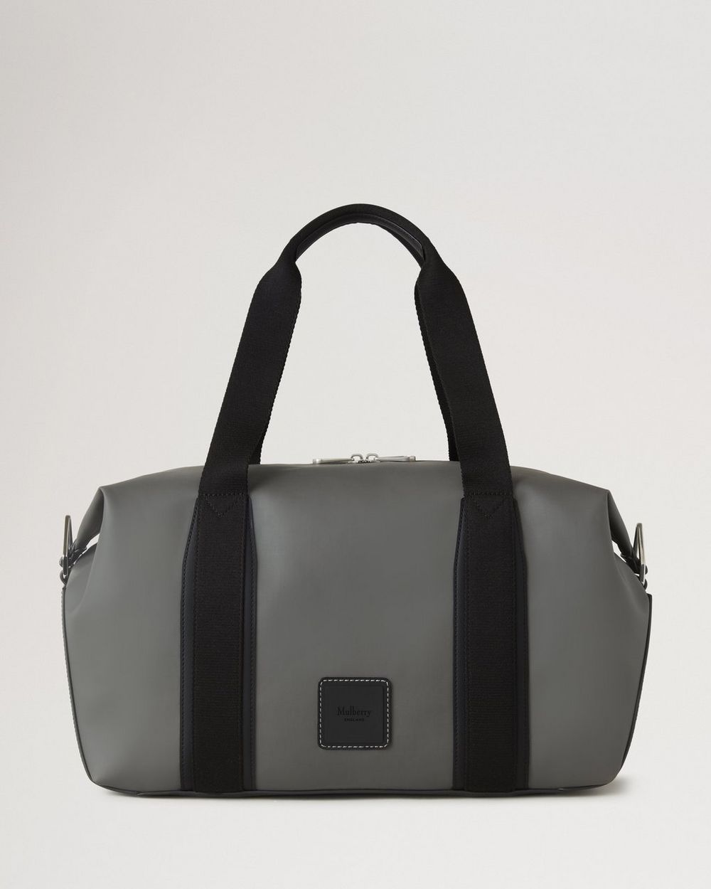 Mulberry | Dalston Holdall - Asphalt & Black Coated Canvas & Rubberised Leather