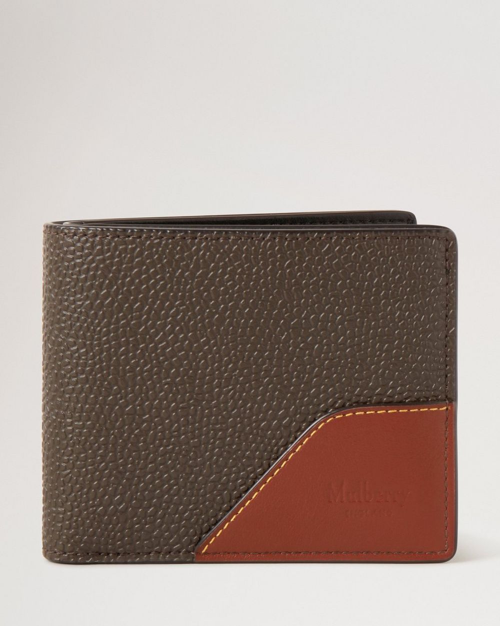Mulberry | 8 Card Wallet - Mole & Cognac BioVeg Scotchgrain & Flat Calf