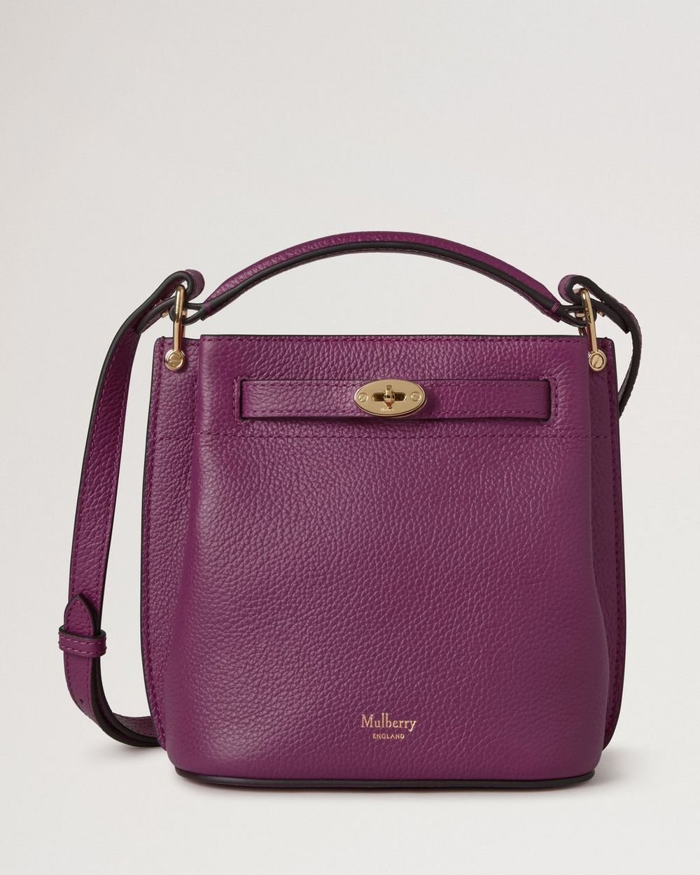 Mulberry | Mini Islington Bucket - Orchid Bloom Small Classic Grain