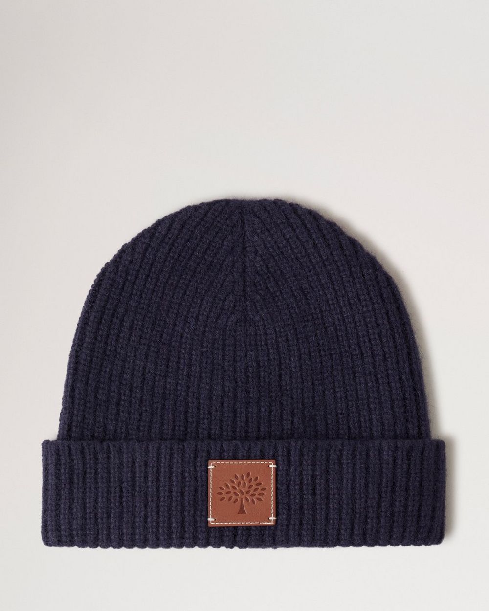 Mulberry | Solid Beanie - Navy Mixed Material