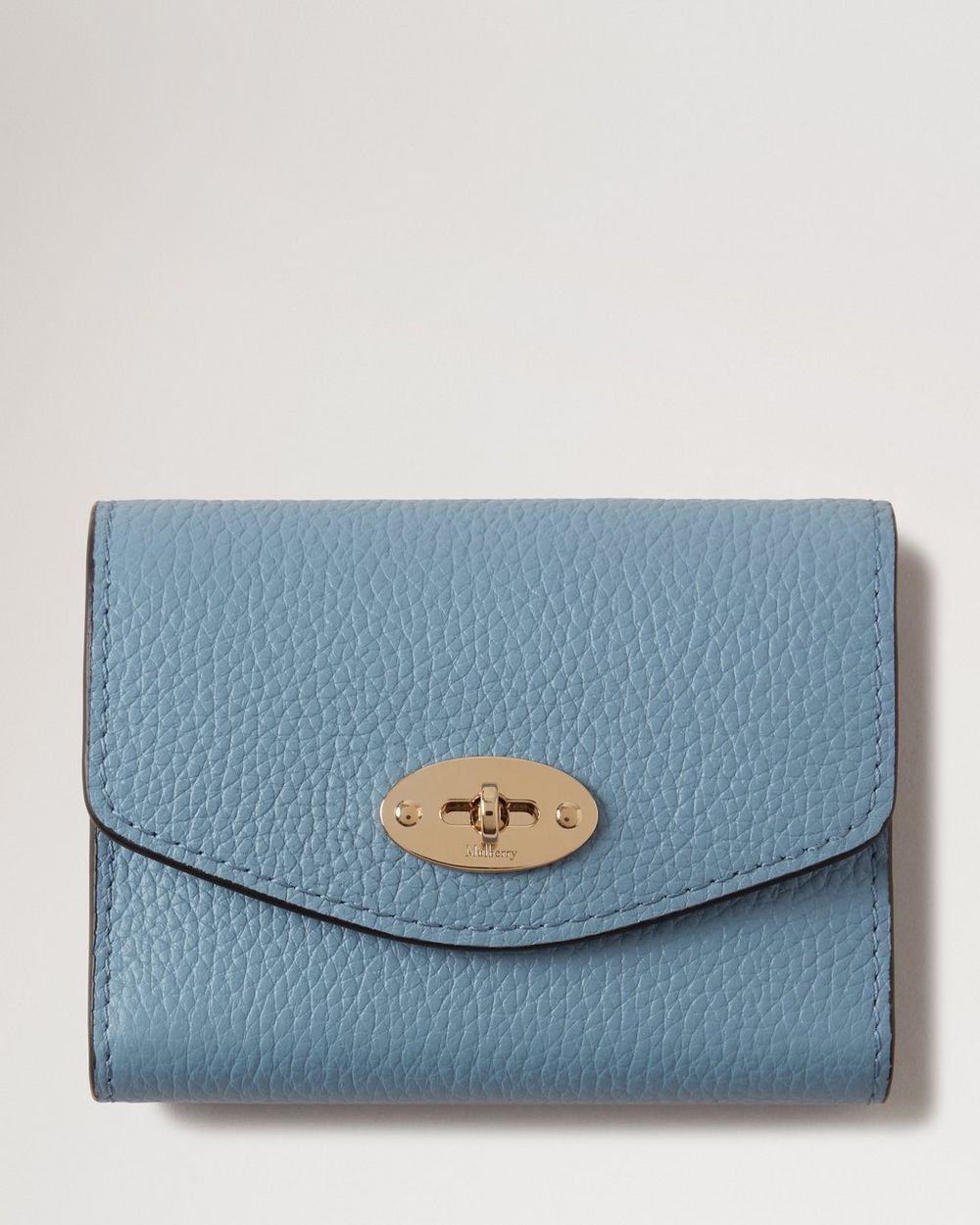 Mulberry | Darley Concertina Wallet - Brighton Blue Small Classic Grain