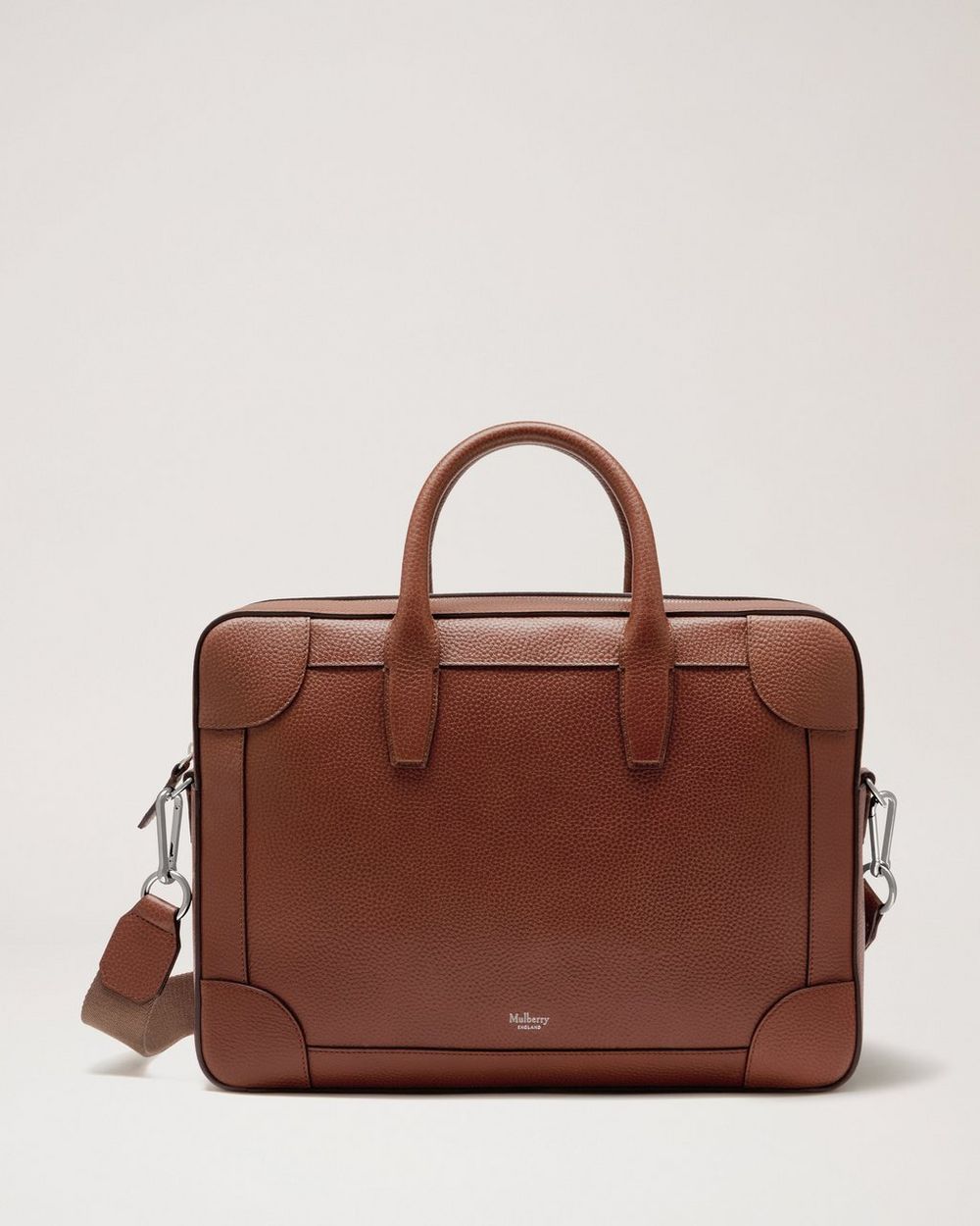 Mulberry | Belgrave Single Document Holder - Oak Small Classic Grain