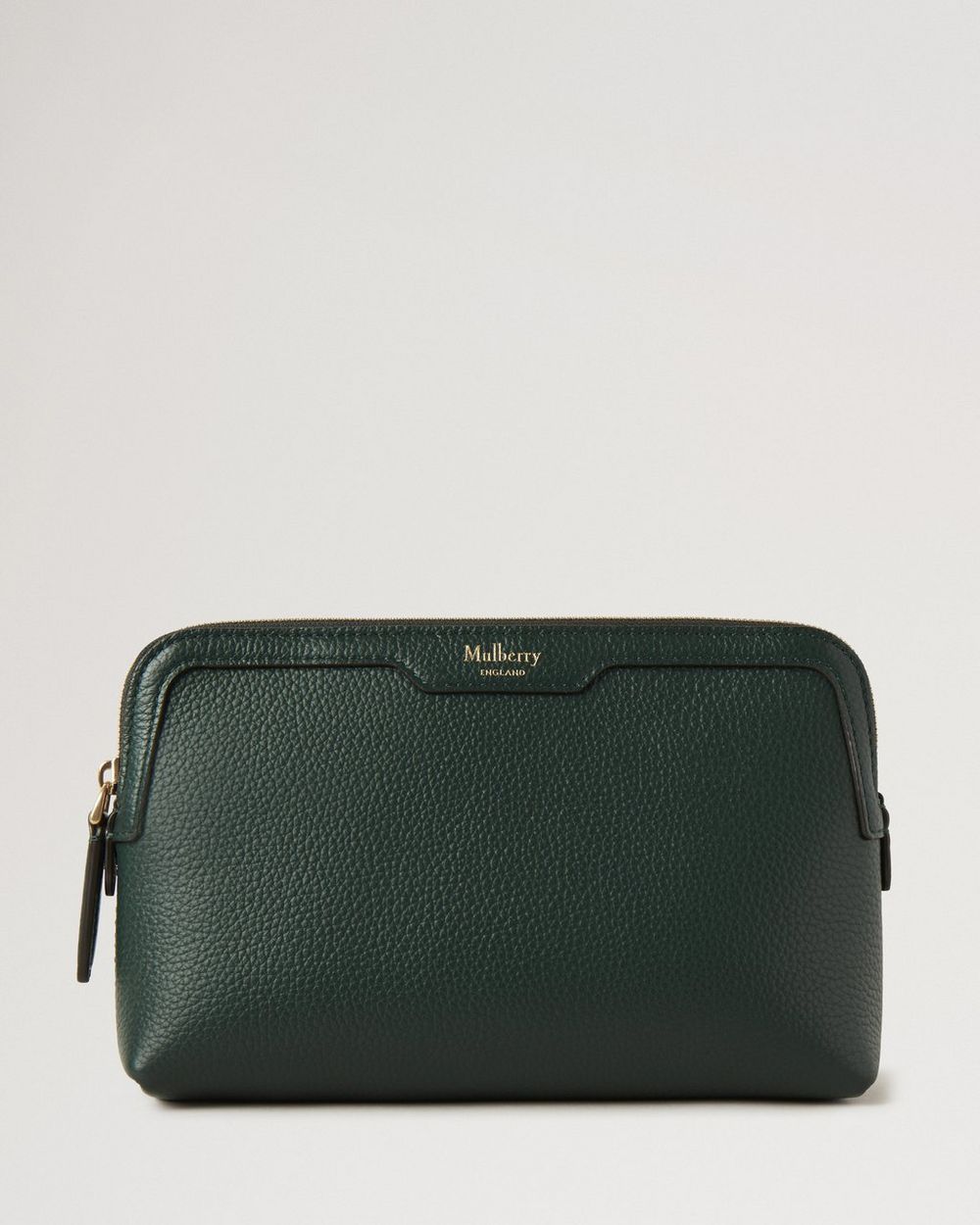 Mulberry | Small Cosmetic Pouch - Mulberry Green Small Classic Grain