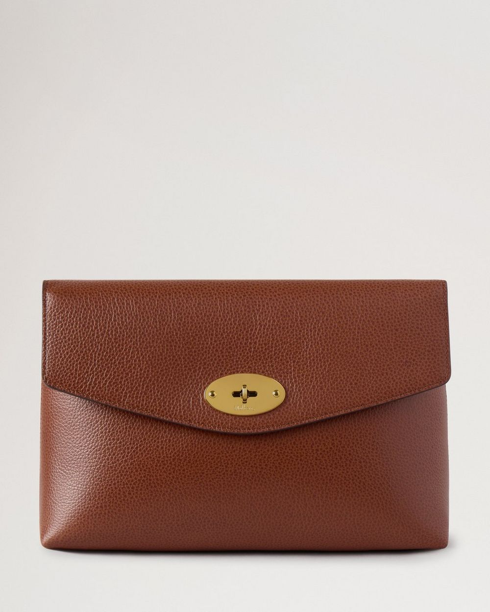 Mulberry | Large Darley Cosmetic Pouch - Oak Small Classic Grain