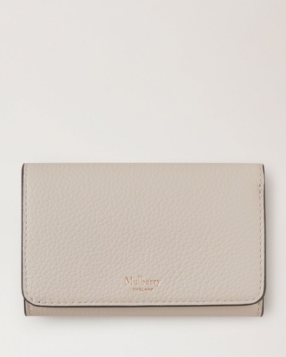 Mulberry | Continental Trifold - Chalk Small Classic Grain