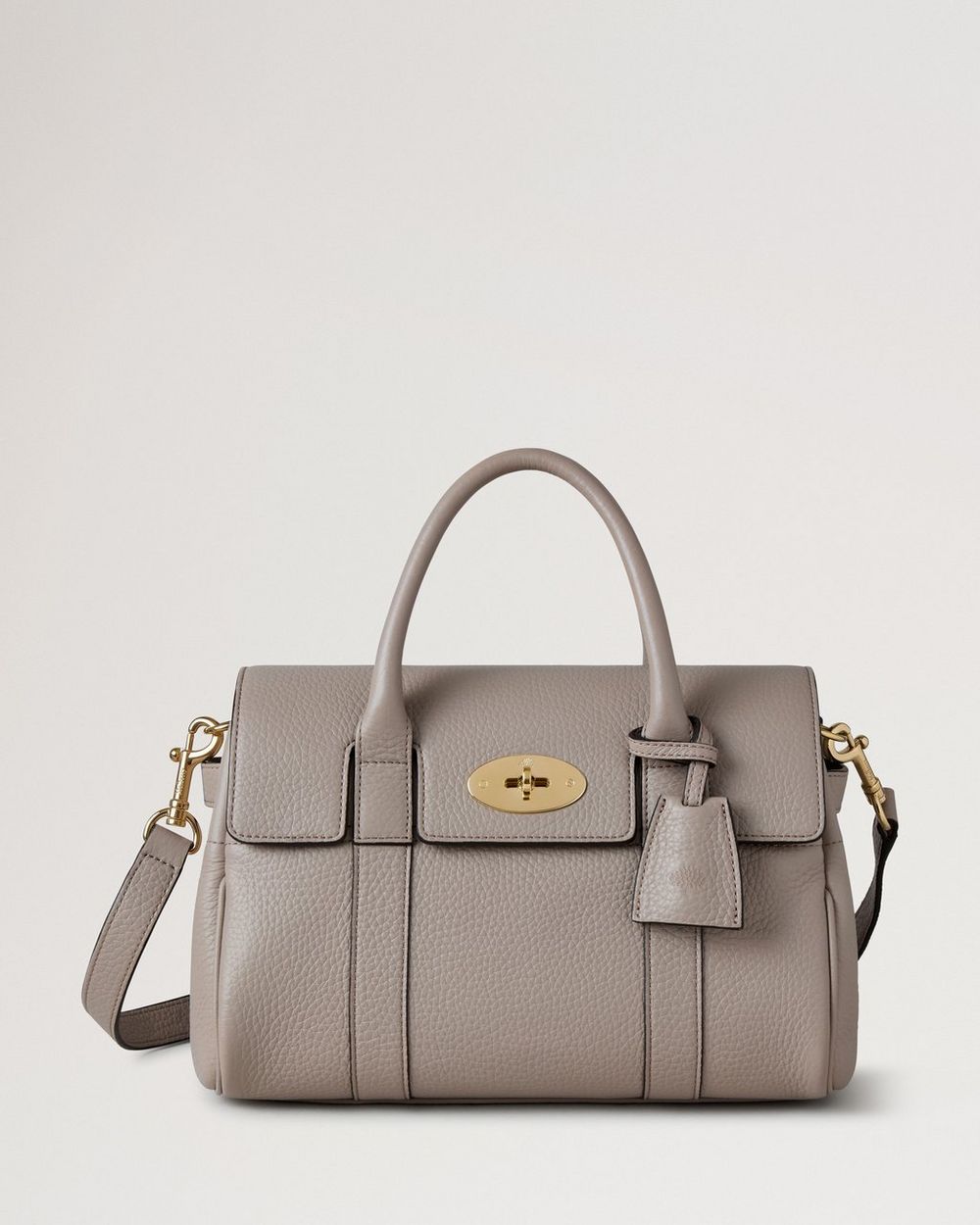Mulberry | Bayswater Satchel - Cashmere Taupe Heavy Grain