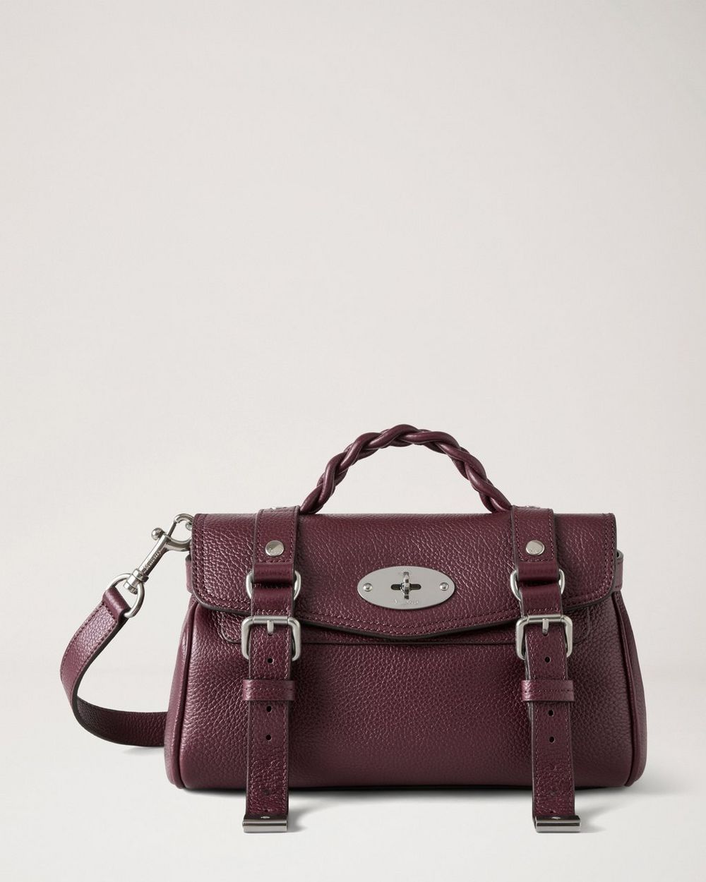 Mulberry | Mini Alexa - Black Cherry Small Classic Grain
