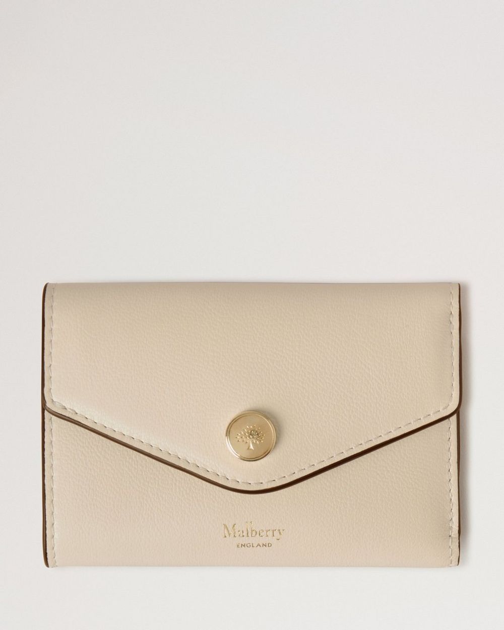 Mulberry | Folded Multi-Card Wallet - Eggshell Micro Classic Grain