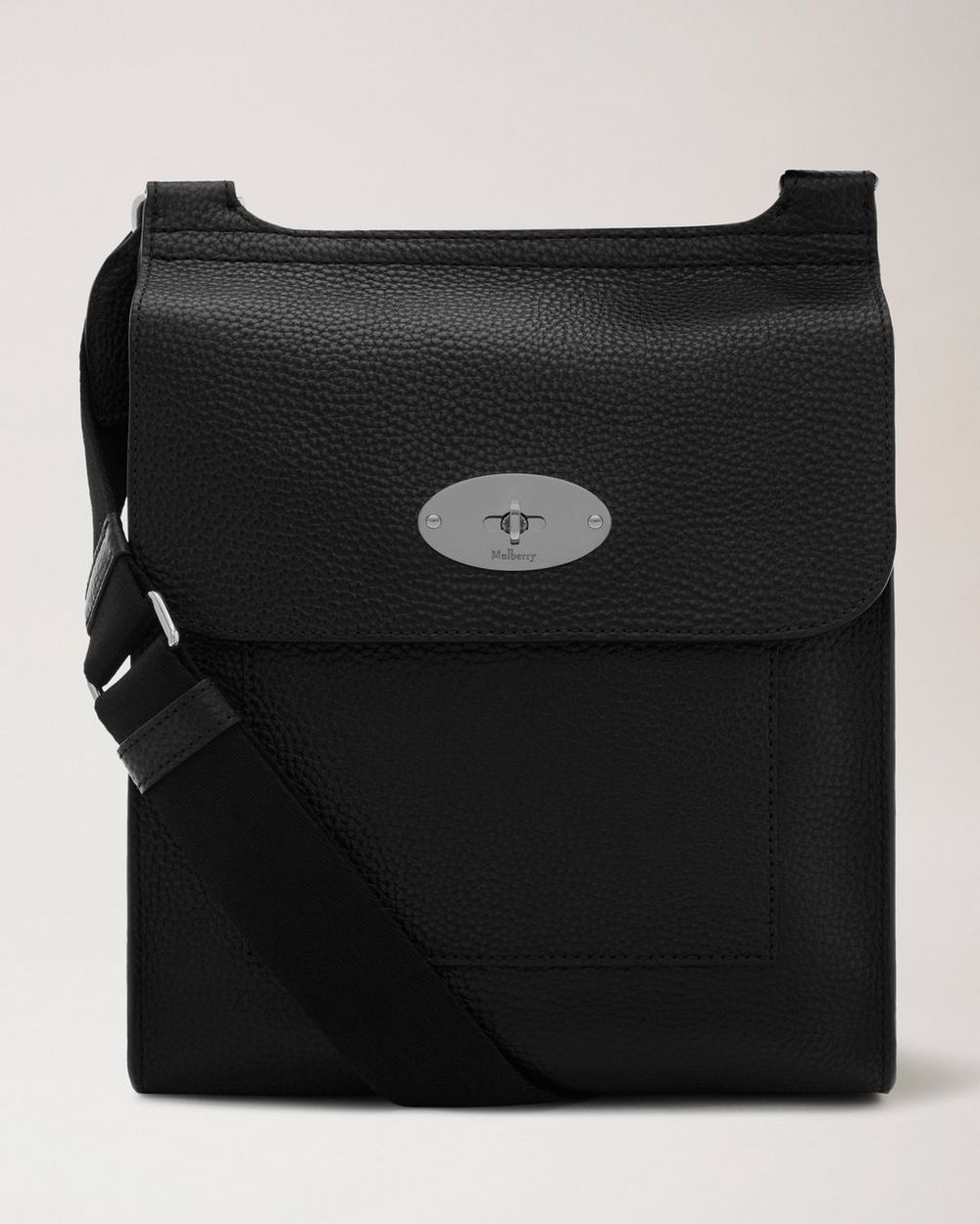 Mulberry | Antony - Black & Silver Small Classic Grain