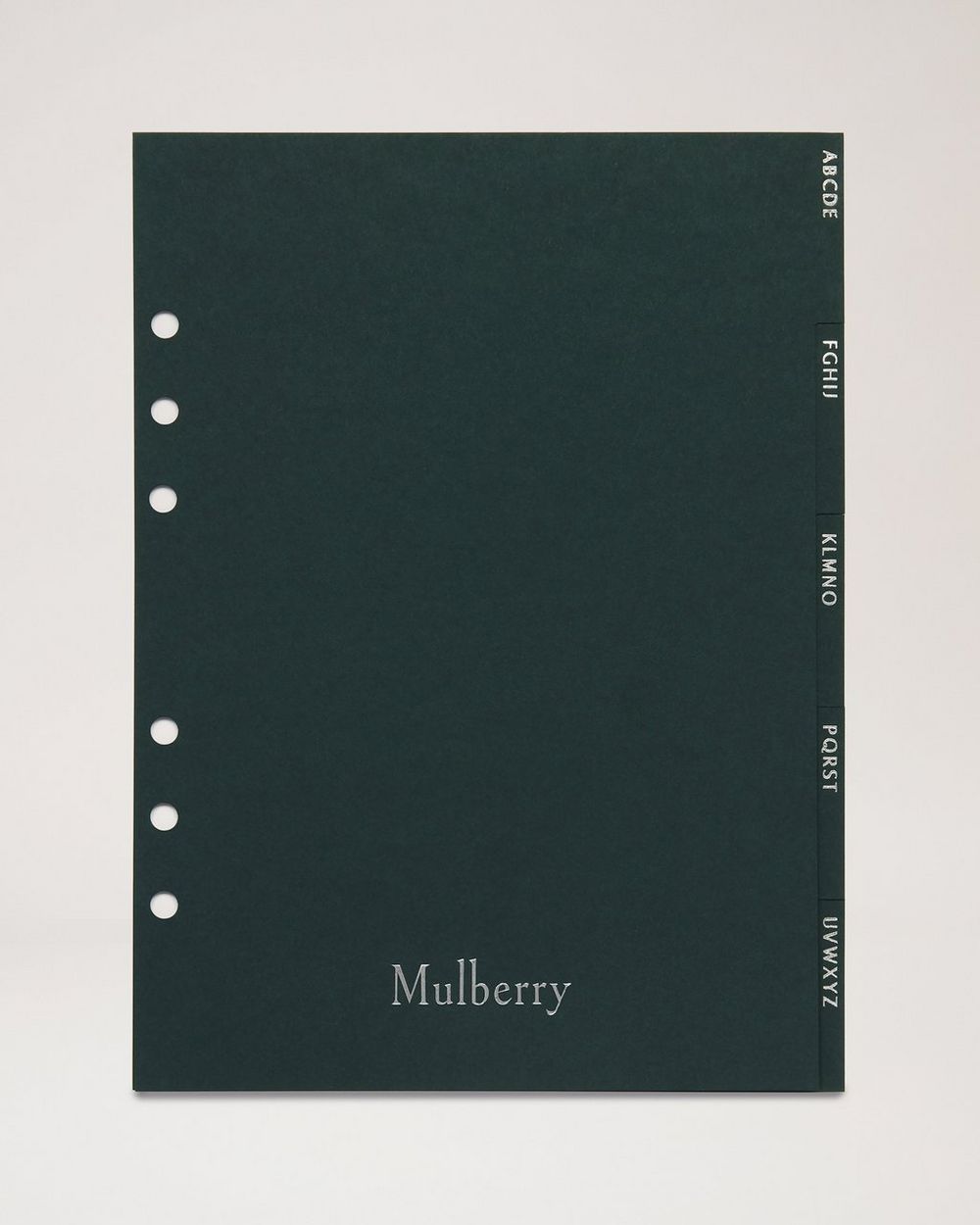 Mulberry | Planner Contacts Dividers - Mulberry Green Paper