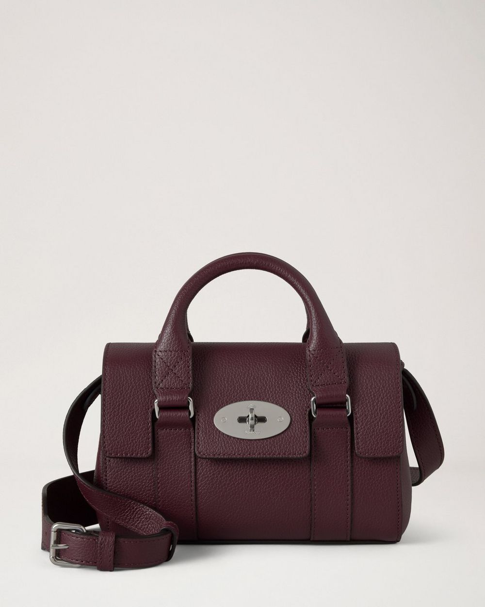 Mulberry | Mini Bayswater - Black Cherry Small Classic Grain
