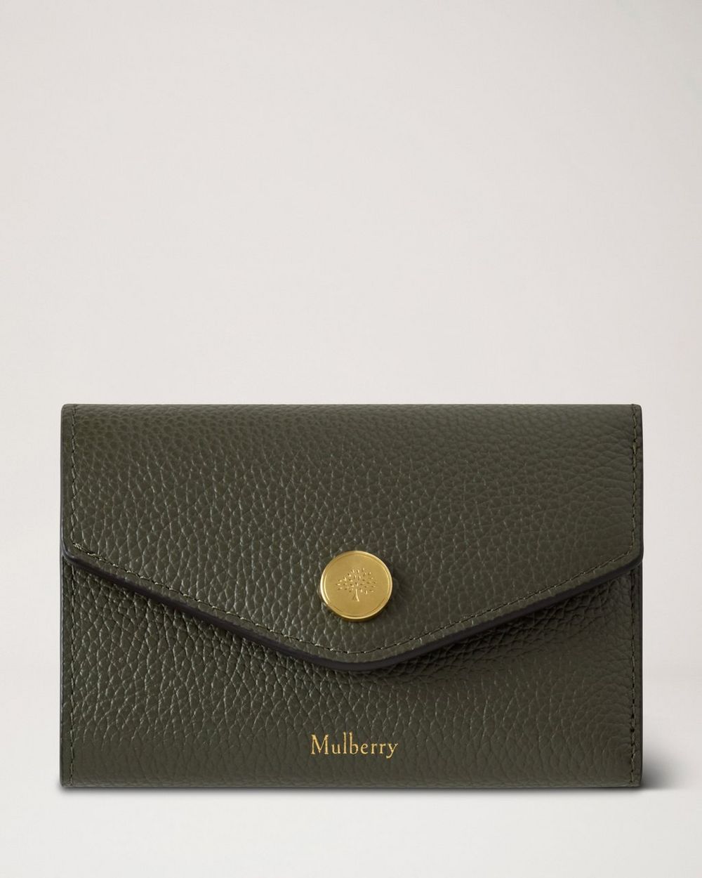 Mulberry | Folded Multi-Card Wallet - Juniper Green Small Classic Grain
