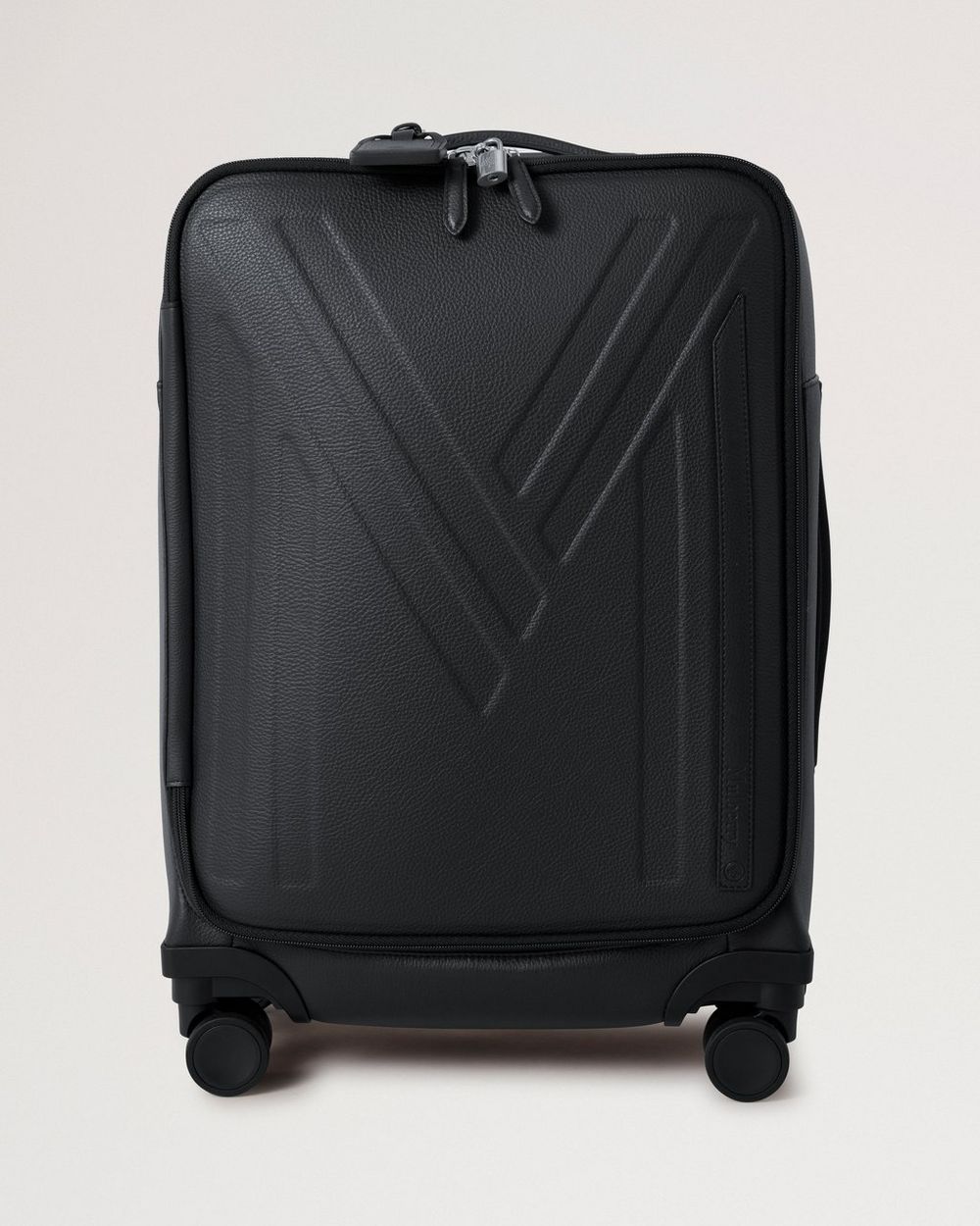 Mulberry | Heritage 4 Wheel Suitcase - Black BioVeg Scotchgrain