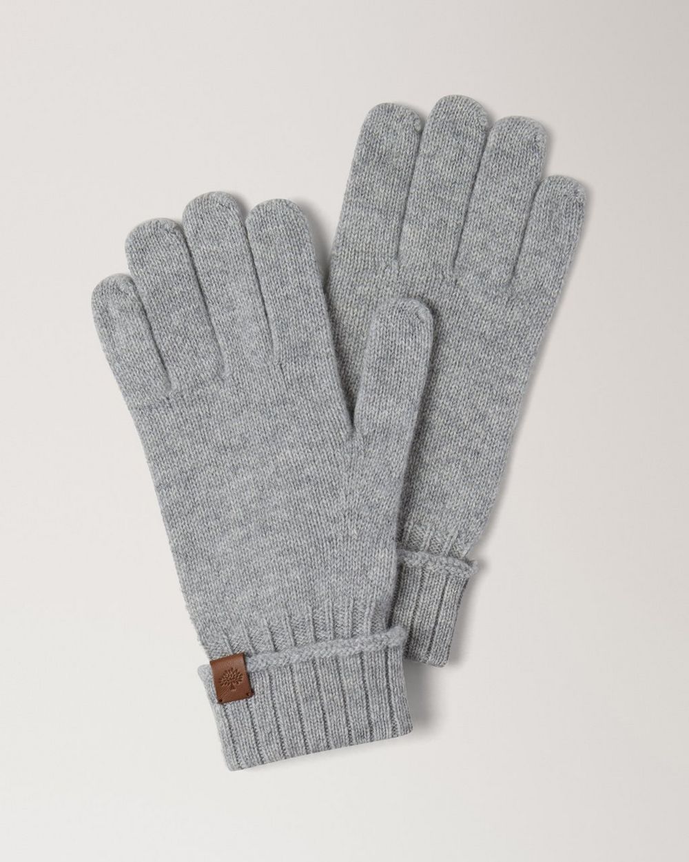 Mulberry | Cashmere Gloves - Grey Melange Cashmere