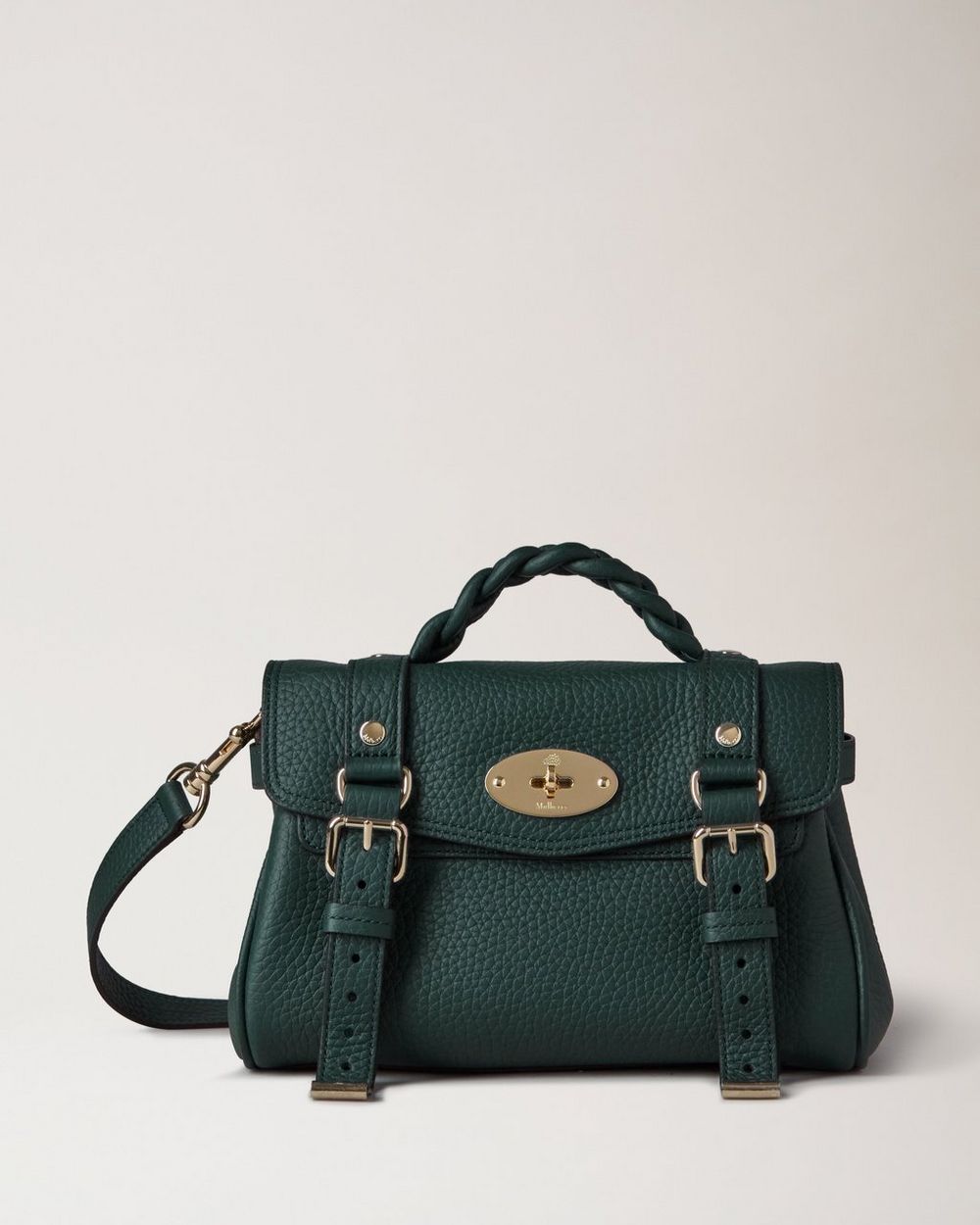 Mulberry | Mini Alexa - Mulberry Green Heavy Grain