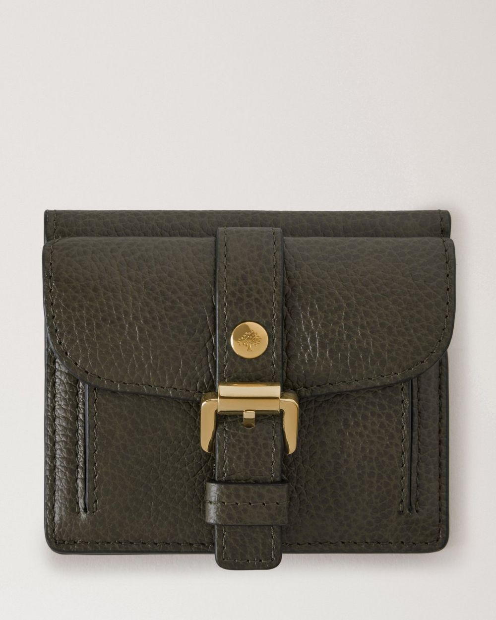 Mulberry | Roxanne Wallet - Juniper Green Small Classic Grain