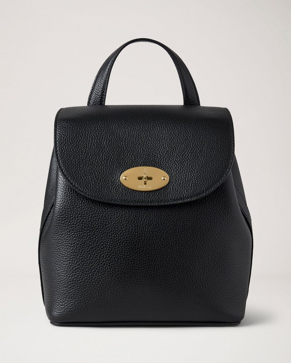Mulberry | Mini Bayswater Backpack - Black Small Classic Grain