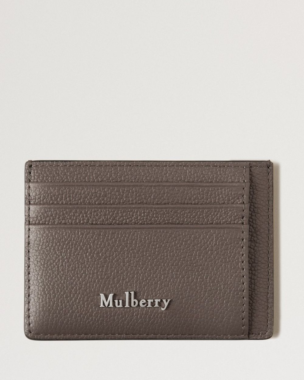 Mulberry | Farringdon Card Holder - Taupe Brown Small Pebble Grain
