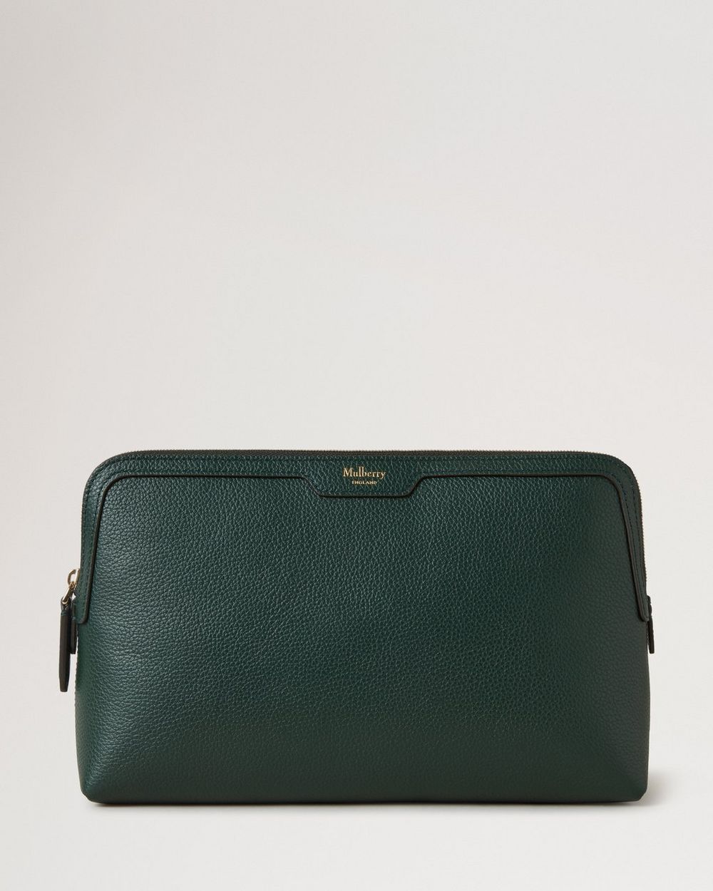 Mulberry | Medium Cosmetic Pouch - Mulberry Green Small Classic Grain