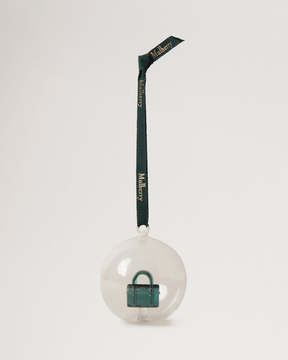 Mulberry | Bayswater Globe Bauble - Mulberry Green Glass