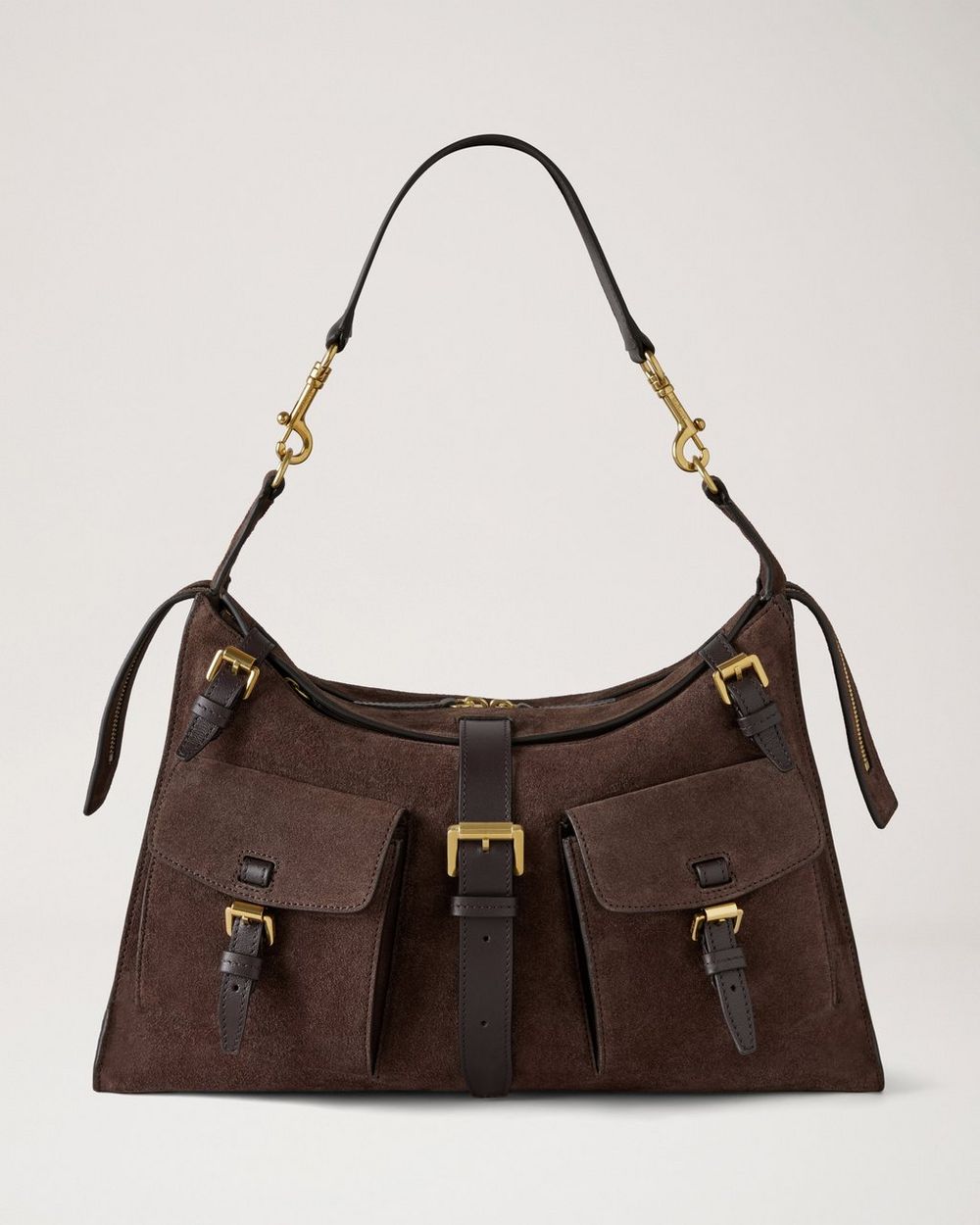 Mulberry | Roxanne Shoulder Bag - Chocolate Suede
