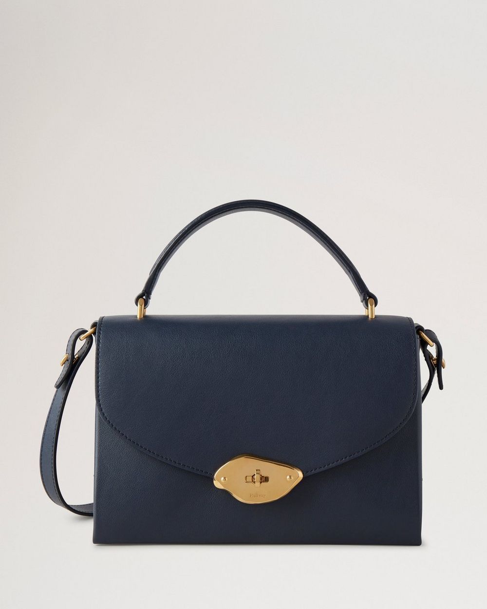 Mulberry | Lana Top Handle - Night Sky High Gloss Leather