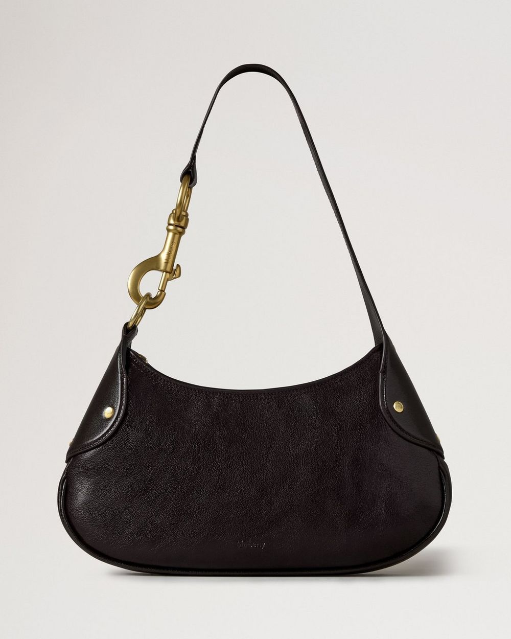 Mulberry | Small Hackney Shoulder Bag - Ebony Shiny Buffalo