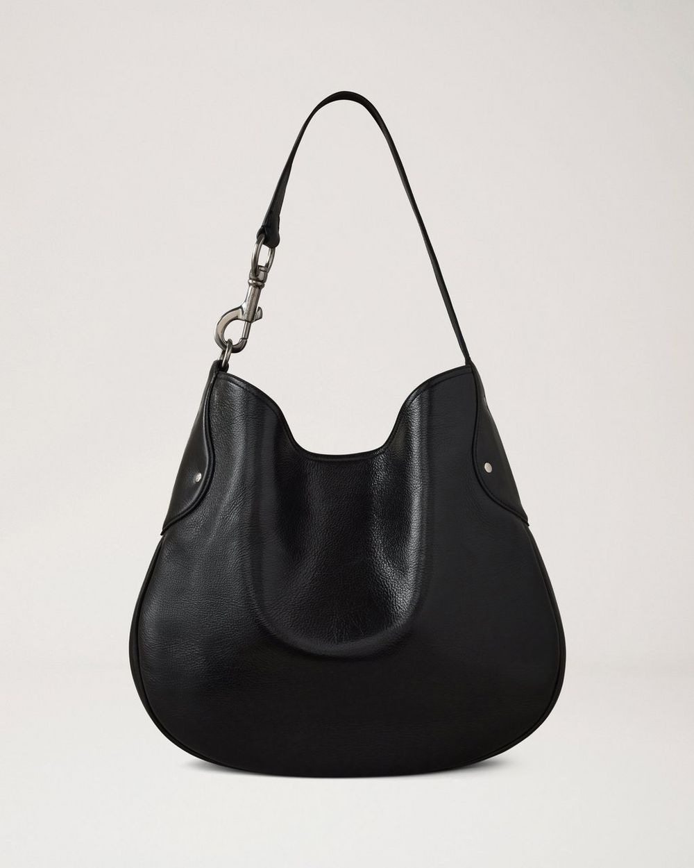 Mulberry | Hackney Shoulder Bag - Black High Shine Leather