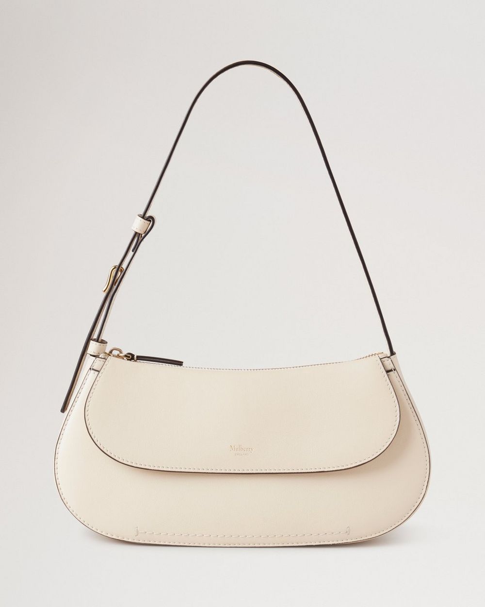 Mulberry | Clovelly Shoulder Bag - Eggshell Micro Classic Grain
