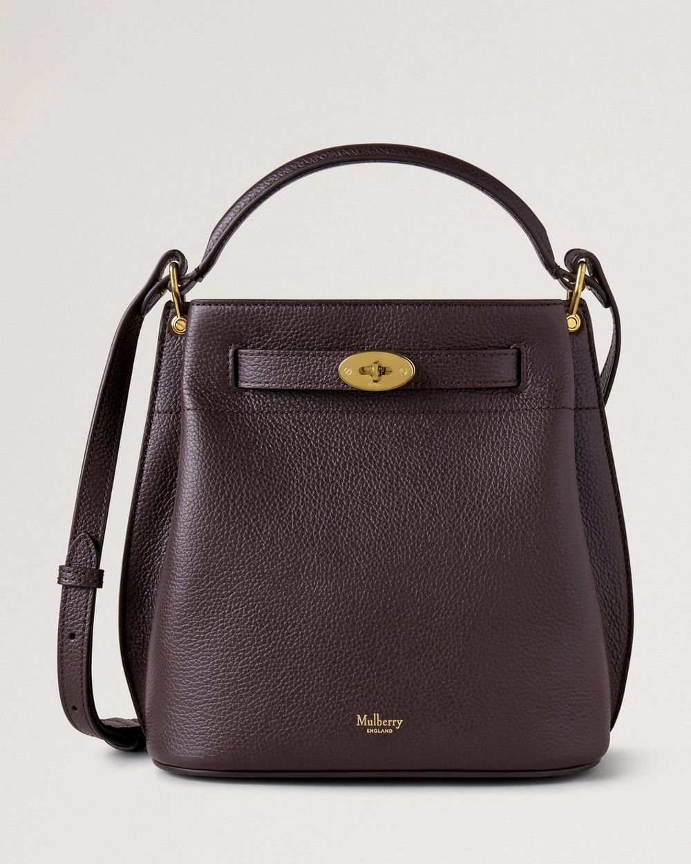 Mulberry | Islington Bucket - Ebony Small Classic Grain