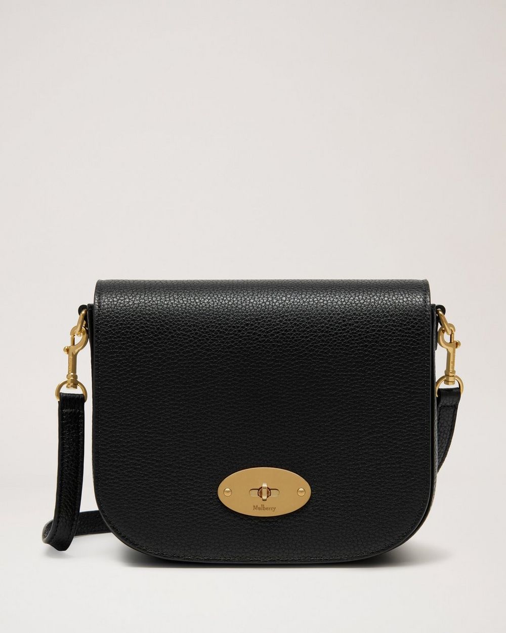 Mulberry | Small Darley Satchel - Black Small Classic Grain