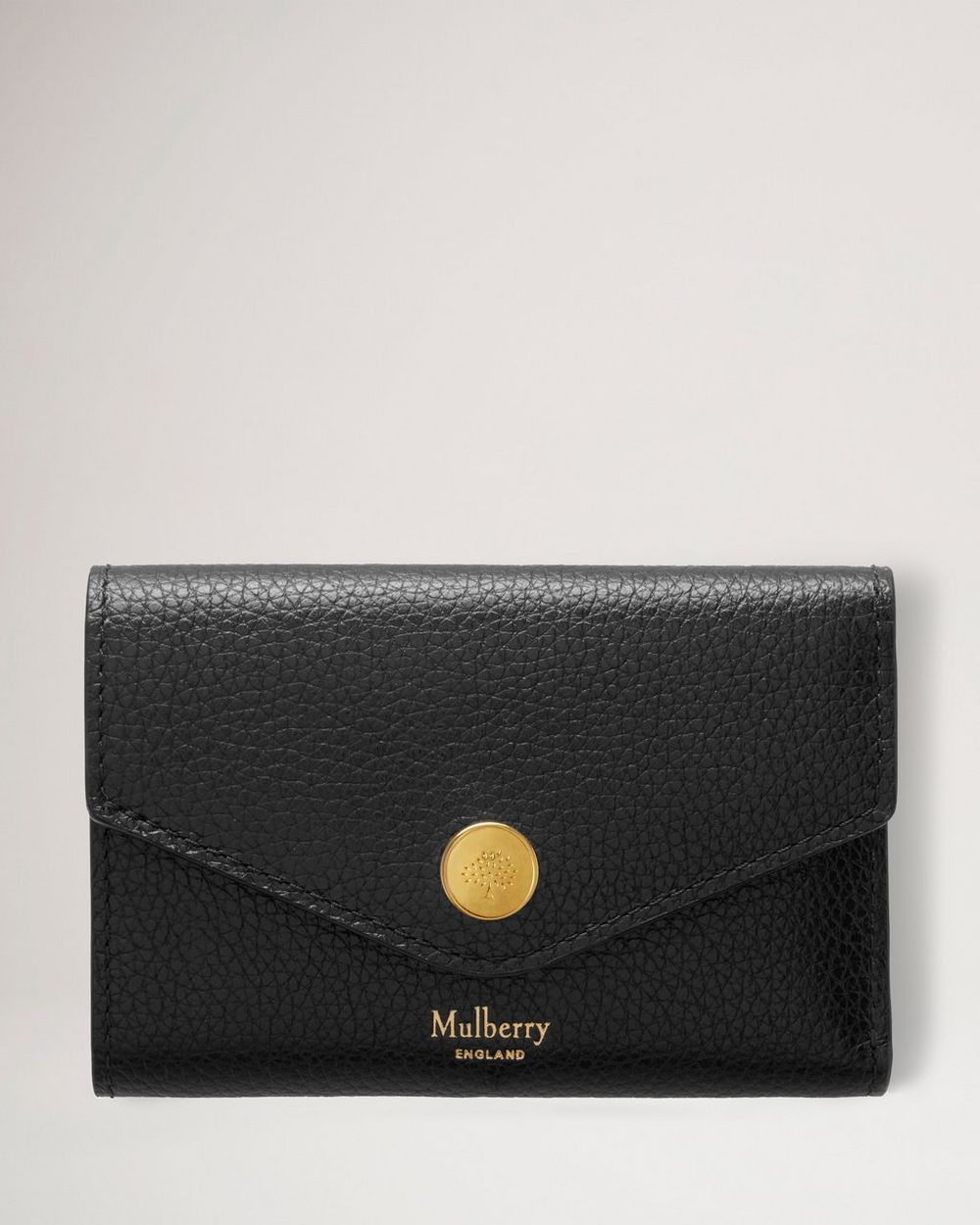 Mulberry | Folded Multi-Card Wallet - Black Small Classic Grain