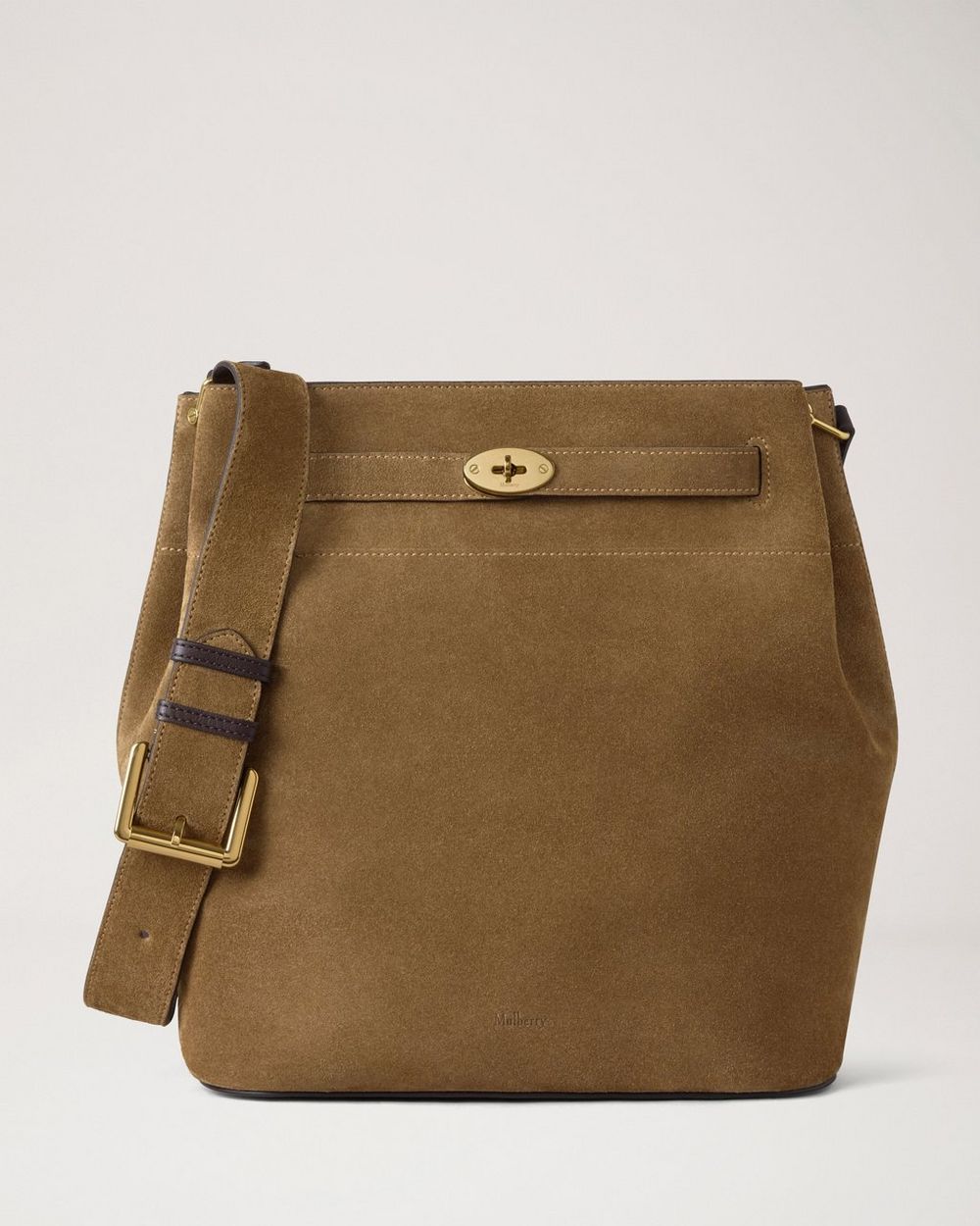 Mulberry | Large Islington Bucket - Salcombe Sand Suede