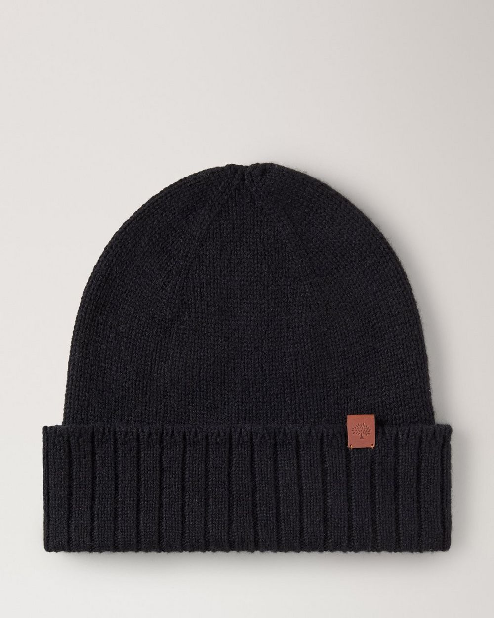 Mulberry | Cashmere Beanie - Black Cashmere