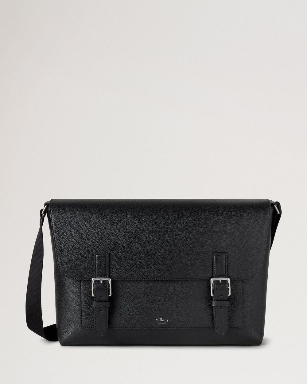 Mulberry | Chiltern Crossbody Messenger - Black Small Classic Grain