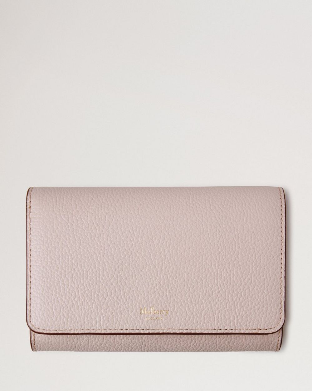 Mulberry | Medium Continental French Purse - Blossom Pink Small Classic Grain